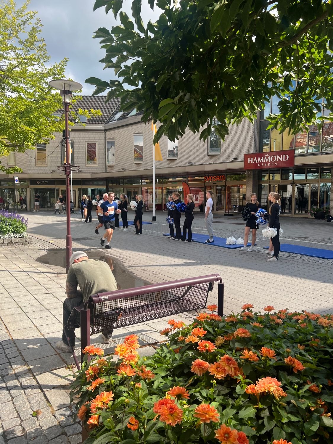 Gågata i Porsgrunn sentrum ved Hammondgården